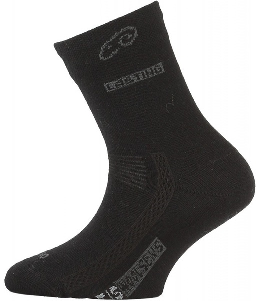 Lasting TJS 900 dětské merino ponožky černé 25/26