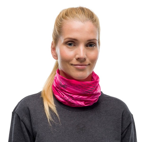Nákrčník - Multifunkční šátek Original Buff Reflective Speed Pink 123416.538.10 25/26