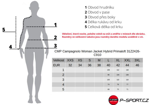 Dámská bunda CMP Campagnolo Woman Jacket Hybrid Primaloft 31Z2426-C910 Amaranto