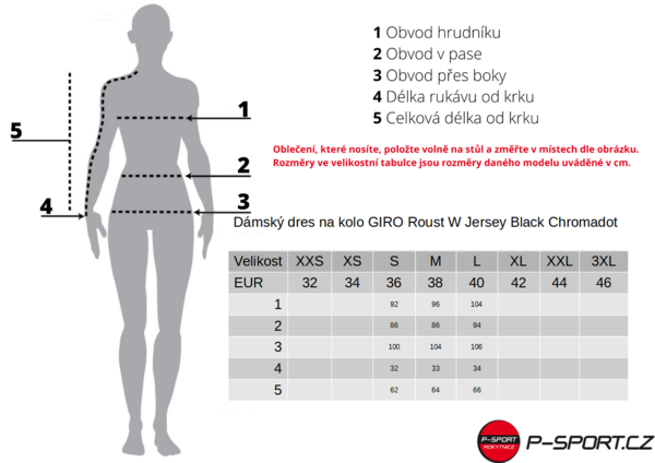 Dámský dres na kolo GIRO Roust W Jersey Black Chromadot
