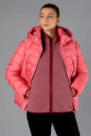 Dámská bunda CMP Women's Hoodie Jacket Desert Rose 32K3116-B764