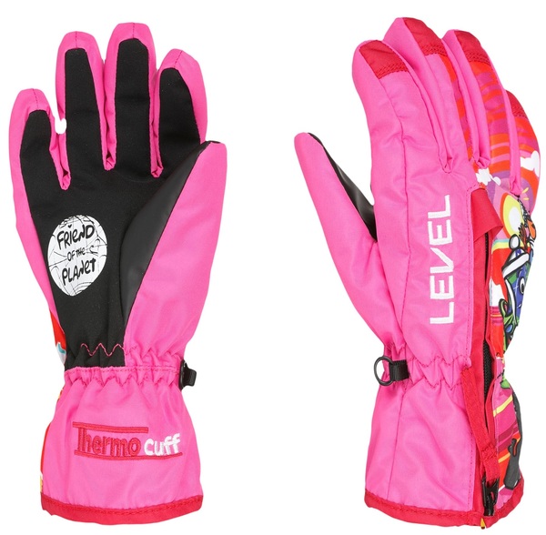 Dětské rukavice Level Dudy Pink 4183JG.27 25/26