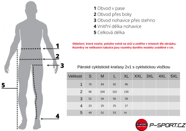 Pánské cyklistické kraťasy 2v1 s cyklistickou vložkou Northfinder Lonnie Black BE-3410MB-269 25/26