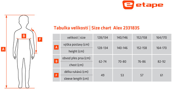 Dětská bunda/mikina ALEX JR Modrá/Červená 2331835 25/26