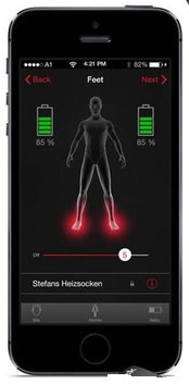 Vyhřívané Ponožky/Podkolenky Lenz set of heat sock 5.1 toe cap Merino + rcB 1800 25/26