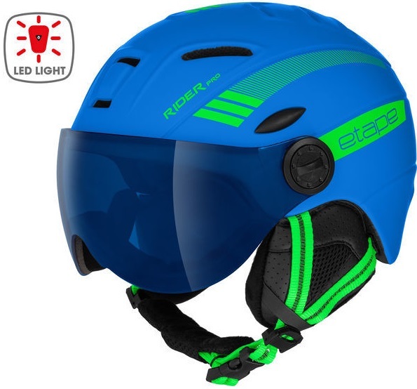 Dětská lyžařská helma Etape Rider Pro Light modrá/zelená mat 2330938 25/26