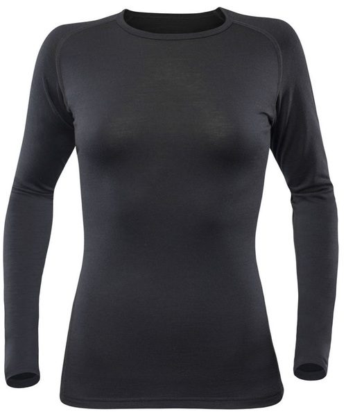 Dámské lehké vlněné triko Devold Breeze Merino 150 Shirt Woman GO 180 229 A 950A Black 25/26