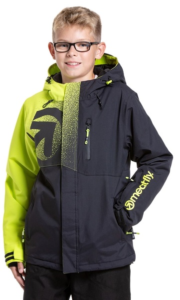Dětská SNB & SKI bunda Meatfly Bangito Acid Lime/Black 24/25