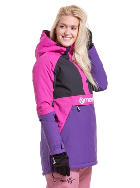 Dámská SNB & SKI bunda Meatfly Aiko Petunia/Black 24/25