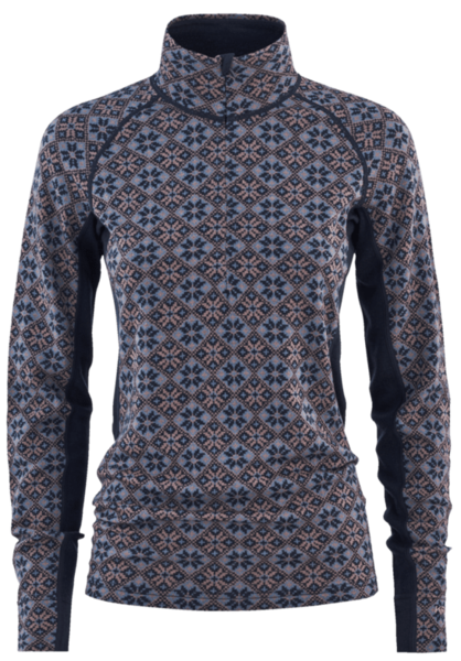 Dámské funkční triko se stojáčkem Rose Light Baselayer Half Zip 100% Merino 611363 Royal 24/25