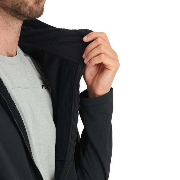 Mikina s kapucí Spyder Gridweb Fleece Hoodie Mens Black 38A031415 25/26