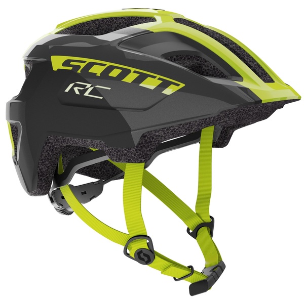 Dětská helma na kolo Scott Spunto Junior Black/Radium Yellow RC 275232 25/26
