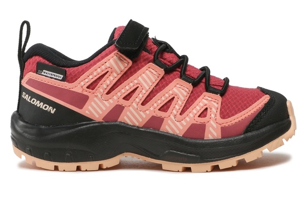 Dětské boty Salomon XA PRO V8 CSWP K Earth Red/Black/Almond Cream 416143 25/26
