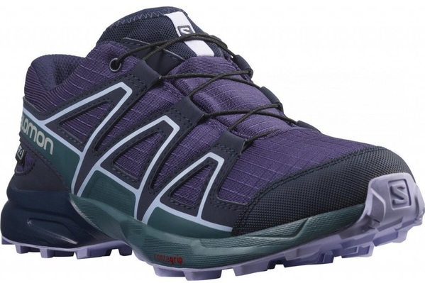 Dětské boty Salomon Speedcross CSWP J Grape Wine/Mallard Blue/Lavender L41447000 25/26