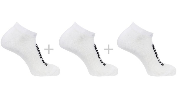 Ponožky Salomon Everyday Low 3-PACK White/White/White LC2086900 25/26