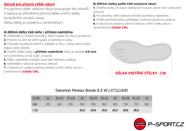 Dámské žabky Salomon Reelax Break 6.0 W L47111400 25/26