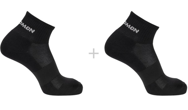 Ponožky Salomon Evasion Ankle 2-Pack LC2087500 black/black 25/26