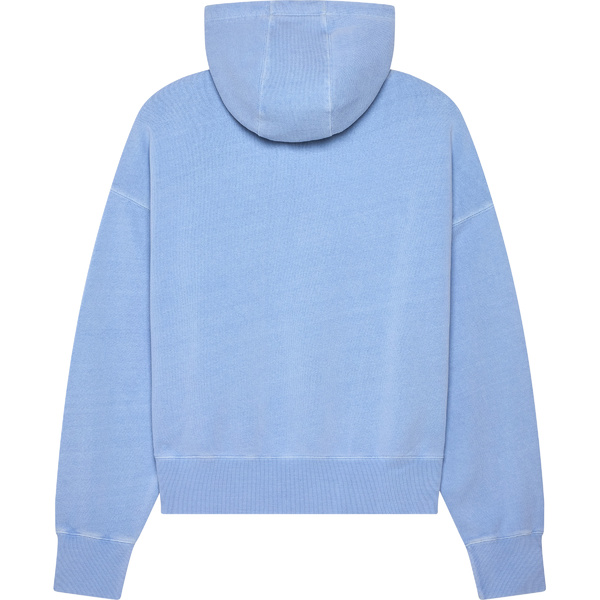 Dámská mikina FOX Womens Wordmark Oversized Pullover Hoodie Cashmere Blue 32830-381 25/26