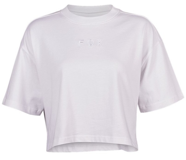 Dámské triko Fox Womens Wordmark Oversized Premium Crop Tee White 31984-008 25/26