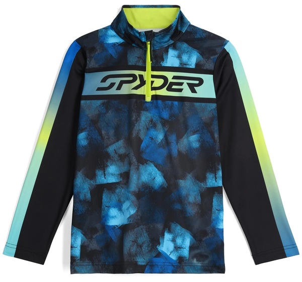 Dětský rolák Spyder Jacobs 1/2 zip Cobalt Block Camo 38C013500-CBC 25/26