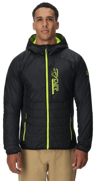 Pánská bunda Spyder Glissade Hybrid Hooded Jacket Black 38A053503-BLK2 25/26