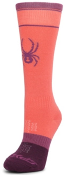 Dětské lyžařské ponožky Spyder Youth Bug Liner Ski Socks Coral Haze 38F635403-CRH 25/26