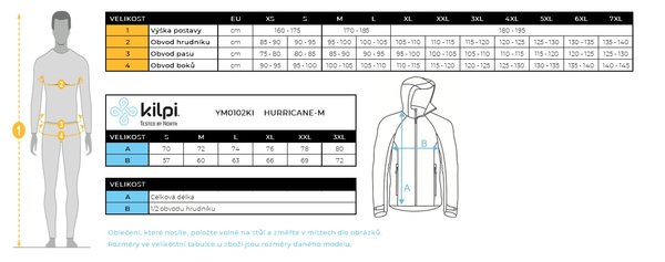 Pánská Outdoorová bunda Kilpi HURRICANE-M Černá YM0102KIBLK 25/26