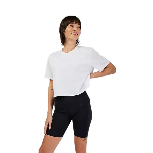 Dámské triko Fox W Forums Ss Tech Tee Crop White 33594-008 25/26
