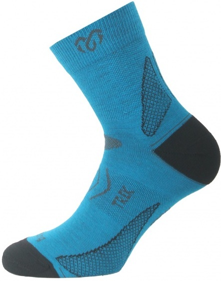 Trekingové merino ponožky Lasting TNW 590 modré 25/26
