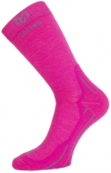 Lasting WHI 405 růžové Trekking Merino Ponožky 25/26