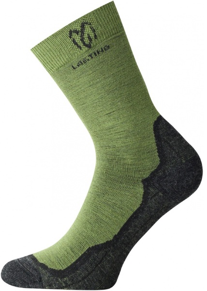 Lasting WHI 608 Zelená Trekking Merino Ponožky 25/26
