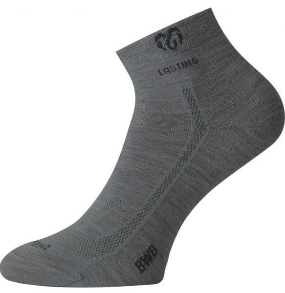 Lasting funkční ponožky ze směsy Bambusu a Merina BWB-800 šedé 25/26
