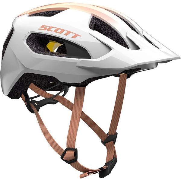 Helma na kolo Scott Supra Plus MIPS pearl white/rose beige 403984 25/26