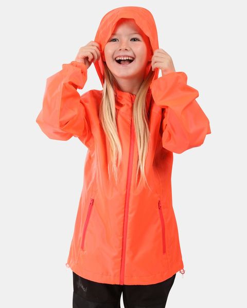 Dětská outdoorová nepromokavá bunda Kilpi JALUU-J oranžová růžová WJ0180KIPNK 25/26