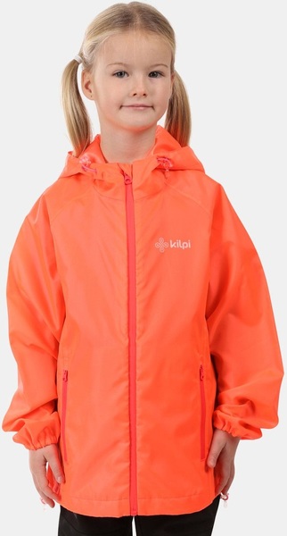 Dětská outdoorová nepromokavá bunda Kilpi JALUU-J oranžová růžová WJ0180KIPNK 25/26