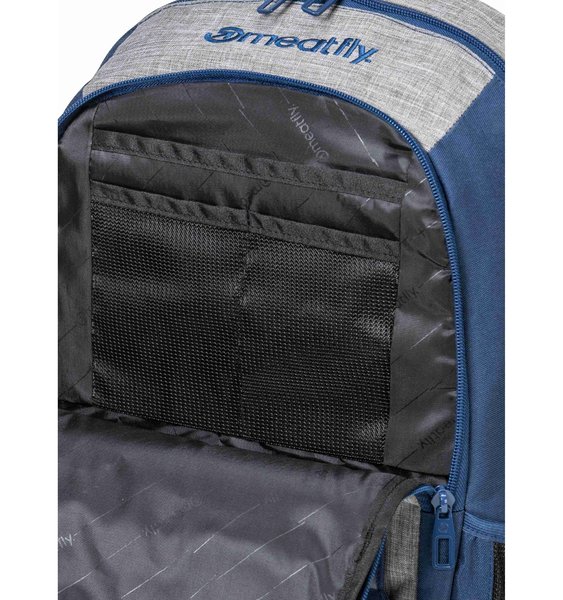 Batoh Meatfly Basejumper Blue/Grey Heather 22 L + penál zdarma 25/26