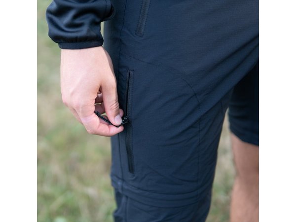 Pánské outdoorové kalhoty Trimm Timero 2 v 1 Grafit Black 25/26
