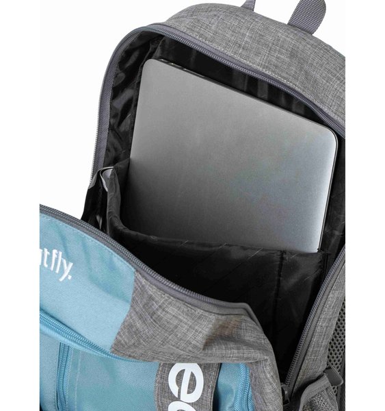 Batoh Meatfly Basejumper Grey Heather/Aqua 22 L + penál zdarma 25/26