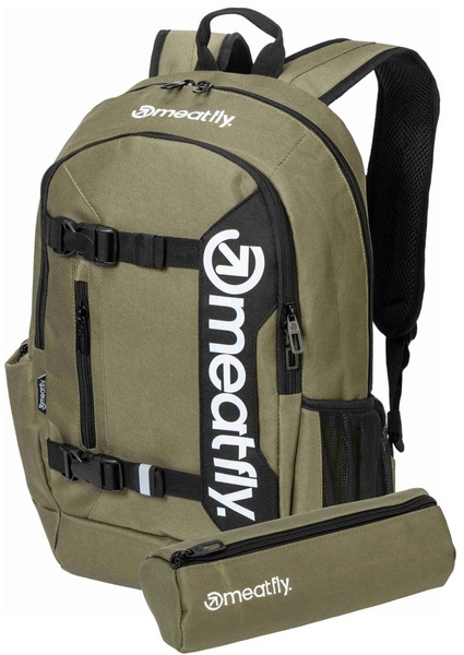 Batoh Meatfly Basejumper Olivine 22 L + penál zdarma 25/26