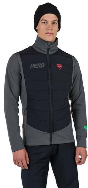 Pánská mikina Rossignol New Hero Classique Hybrid Clim Onyx Grey RLNML18-23N 25/26