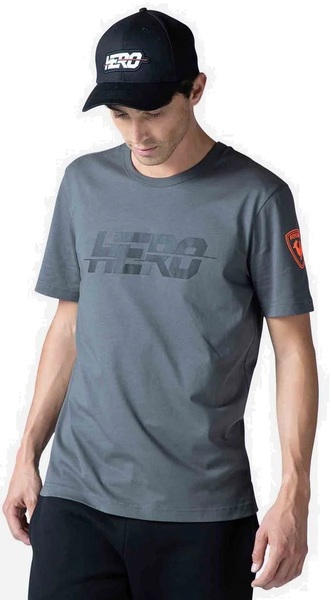 Pánské triko Rossignol Hero Tee Onyx Grey RLMMY02-23N 25/26