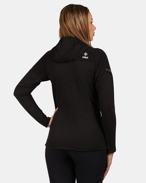Dámská funkční mikina s kapucí Kilpi MEMPHIS-W Černá YL0201KIBLK 25/26