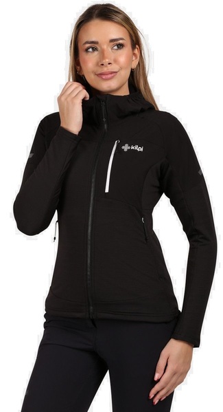 Dámská funkční mikina s kapucí Kilpi MEMPHIS-W Černá YL0201KIBLK 25/26