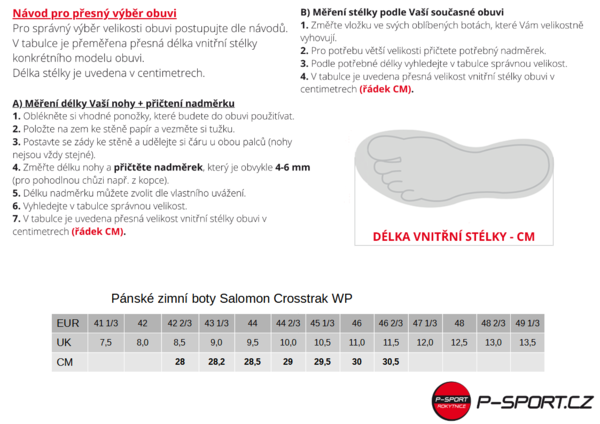 Pánské zimní boty Salomon Crosstrak WP L47677300 Black/Black/white 25/26