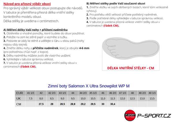 Zimní boty Salomon X Ultra Snowpilot WP M L47585600 Black/Phantom/Castlerock 25/26