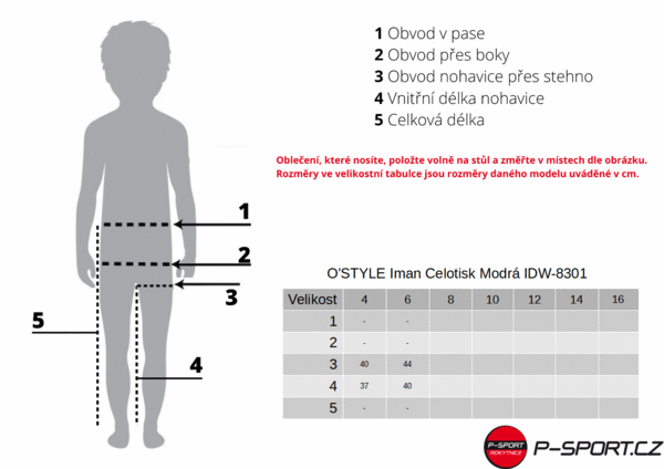 Dětská kombinéza O'STYLE Iman Celotisk Modrá IDW-830125/26