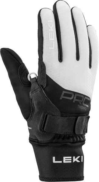 Dámské rukavice na běžky Leki PRC ThermoPlus Shark Women Black/White 652905302 25/26