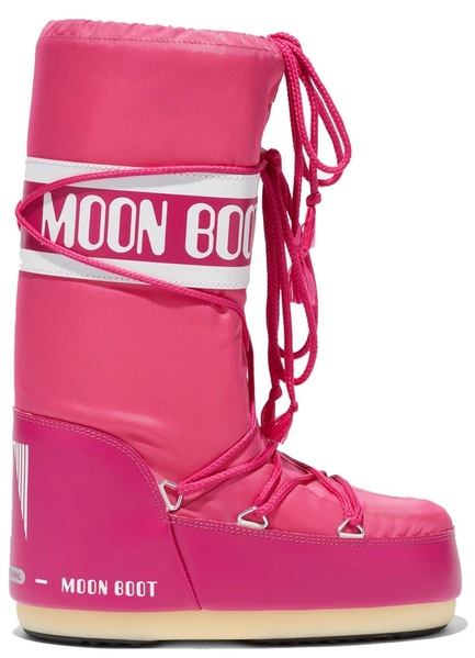 Dívčí zimní boty Moon Boot Icon Kids Nylon 062 bougainvillea 25/26