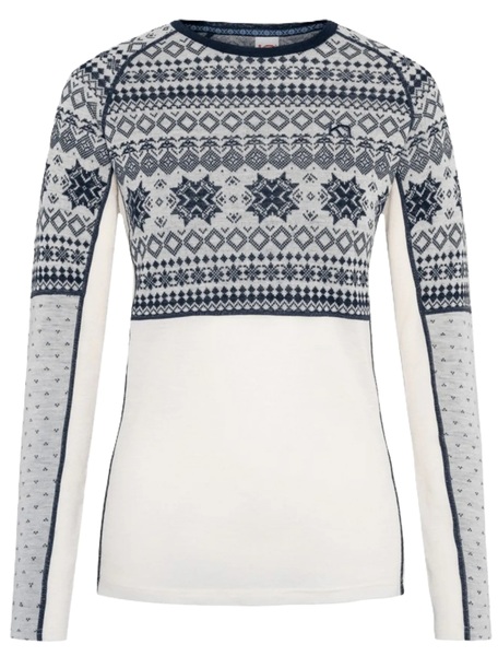 Dámské funkční merino triko Kari Traa Vilma Long Sleeve 623617 Off Natural White 25/26