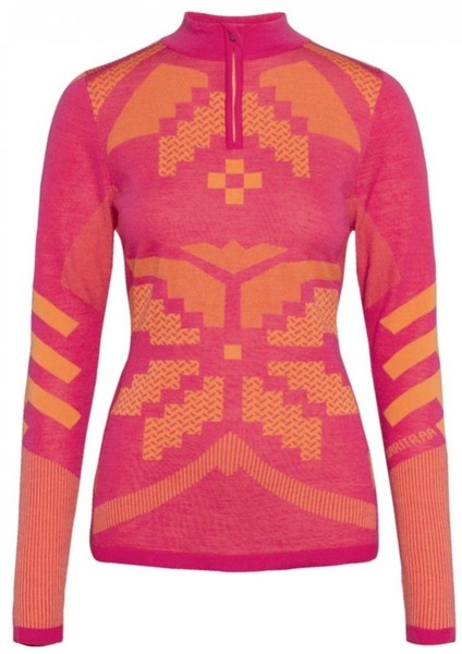 Dámské funkční triko se stojáčkem Kari Traa Faith Hz Merino 623594 Berry Pink 25/26